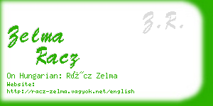 zelma racz business card